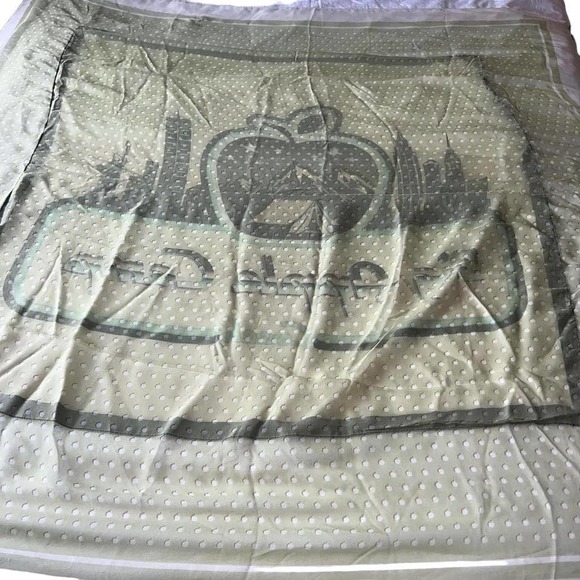 Coach Big Apple Camp Oversized Silk Scarf NWT - Picture 6 of 8